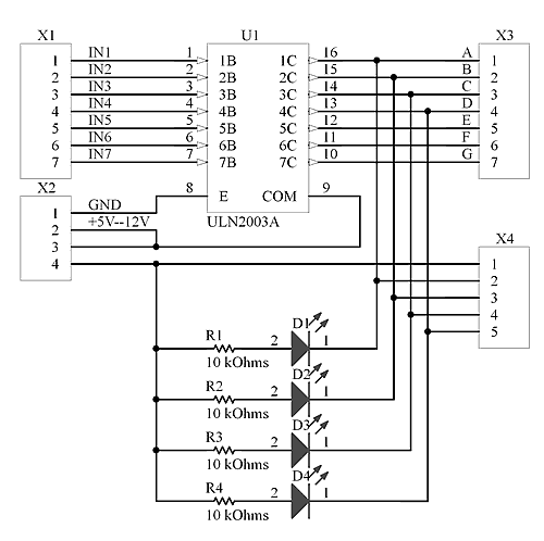 ULN2003 shema