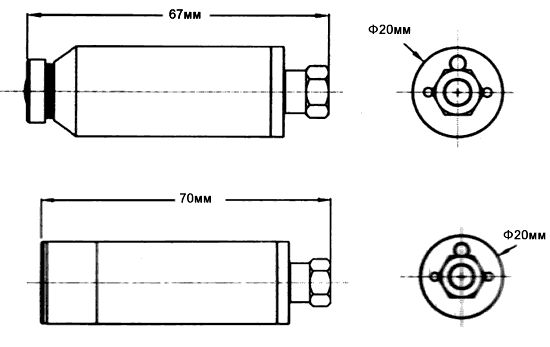 Размеры камеры EC-M102DB