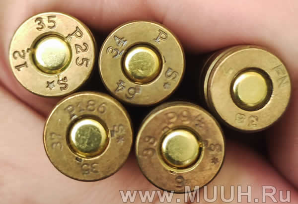 366 Magnum Техкрим обозначение гильз FN P186 P25 P94 P 64 35